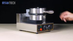 Homelux Commercial Electric Single Waffle Maker Baker Non Stick Waffle Cake Machine