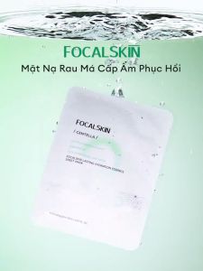 FOCALSKIN Mặt Nạ Giấy B5 RAU MÁ 5X Ceramide 5X Cấp Ẩm Phục Hồi Da Tổn Thương 25ml | Mask giấy dưỡng ẩm