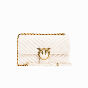 Pinko | Quilted Commuter Medium-sized Bird Pattern Shoulder Crossbody Bag