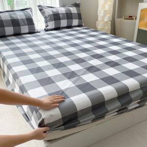 Fashionable Waterproof Bed Fitted Sheet Mattress Protect Cover- Comfort Playful Pattern Upgrade Your Bedding with Fun