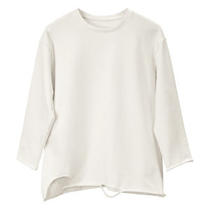 miiow | White Fleece-Lined Base Shirt Womens Loose Long Sleeve Spring Autumn Winter Casual Style Inner Wear Outerwear Versatile Top