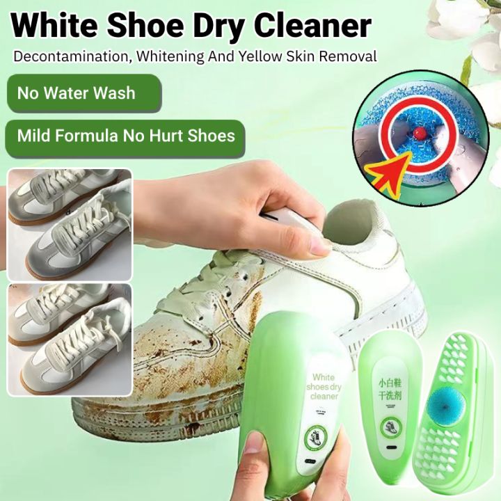 [No Water Wash] White Shoe Dry Cleaner Whitening Stain Remover Press Shoe Cleaner Decontamination De-Yellow Shoes Cleaning Agent 小白鞋清洗剂