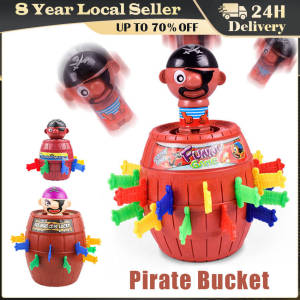 Funny Novelty Kids Children Lucky Game Gadget Jokes Tricky Pirate Barrel Game Pirate Bucket Kiddie Toy