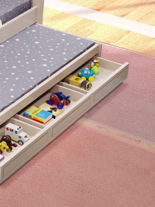 Pre order-Double Decker Bed Loft Bed Small Apartment Pull Out Bed Bunk Bed With Stair Cabinet