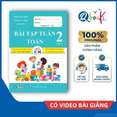 Sách - Bài Tập Tuần - Toán Lớp 2 - Tập 1 - Kết Nối (Qbooks)