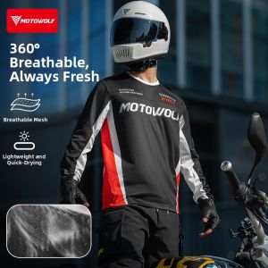 Motowolf | Antibacterial Quick Drying Breathable Racing Suit For Men Long Sleeve