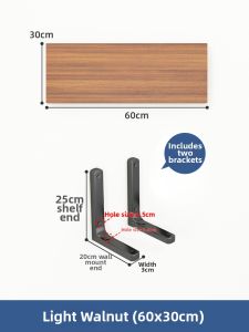 Wall Mounted Bookshelf Storage Shelf