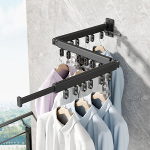 Space Aluminum Foldable & Retractable Drying Rack