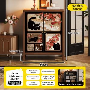 MEISD | Retro Style Steel Storage Cabinet