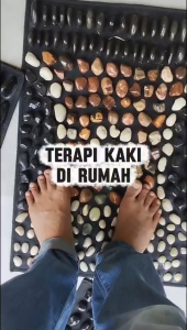 karpet batu terapi kaki | karpet injak terapi kaki terbuat dari batu alam