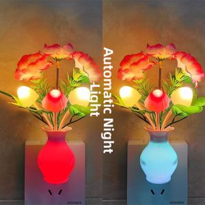 Automatic Night Light Sensory LED Energy Saving Soft Light Baby Feeding Night Lamp Colorful Changeable Wall Lamp
