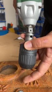 Drill Chuck Adapter Impact Wrench Secure Locking Mechanism Woodworking DIY Projects Self-locking Chuck Convenient Quick Tightening