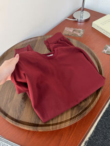 QINGNAER | Wine Red Loose Fit Stylish Shirt