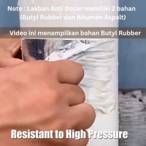 Lakban Anti Bocor Anti Air Alumunium Foil Butyl Rubber Pollak Tahan Panas Tambal Atap Lem Talang Big Size 20cm x 5M