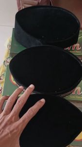 PECI SONGKOK ANAK / KOPIAH SONGKOK DEWASA / SONGKOK HITAM NASIONAL PREMIUM TINGGI 9 ( POLOS )