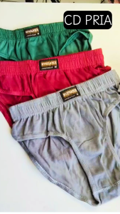 TERLARIS 6 Pcs (1/2 Lusin) Celana Dalam Pria Lembaran Harian M L XL 3L 4L 5L CD Pria Dewasa Murah GROSIR99