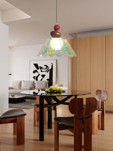 OUCHAO | Vintage Style Glass Pendant Light Single Head