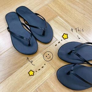 Summer New Leather Slippers Flat Bottom Thong Sandals for Shopping And Vacation Walking Popular Internet Celebrity Womens Flip Flops