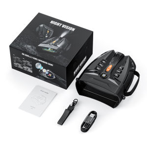 Kính Nhìn Đêm 4K Zoom Kỹ Thuật Số 10X Tích Hợp Đèn Chiến Thuật Pin 5000mAh Màn Hình 4.0 Dùng Cho Cắm Trại