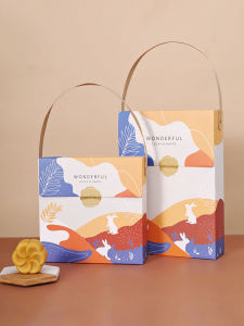 Hộp Đựng Bánh Mứt Đậu Xanh Cao Cấp Hộp Quà Tặng Cầm Tay 6 Chiếc Hộp Đựng Bánh Trung Thu Hộp Đựng Kẹo Kéo Bánh Mứt Sữa Bơ