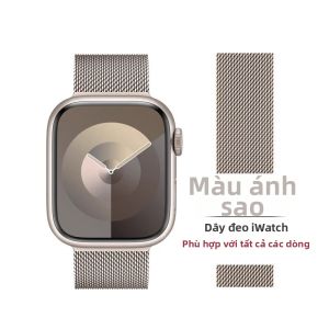 Uhada | Dây Đeo Đồng Hồ Kim Loại Milan Dễ Thở Có Tính Năng Từ Tính