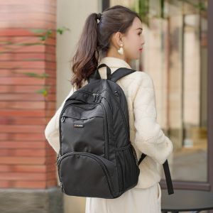 Womens Outdoor Travel Large Capacity Backpack Oxford Cloth Foldable Lightweight Portable BAEIM Double Shoulder Bag Casual Fashion