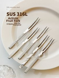 SANSHANGU | 316L Stainless Steel Food Grade Luxury Dessert Fork