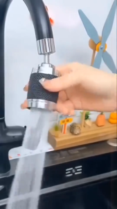 Đầu Vòi Lọc Nước Bồn Rửa Bát Tăng Áp Cao Cấp 3 Chế Độ Có Thể Điều Chỉnh Xoay 360 Độ