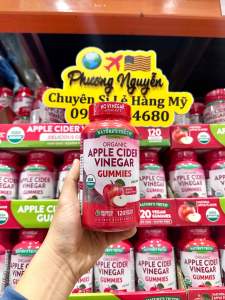 [HÀNG MỸ • ĐỦ BILL] Kẹo Dẻo Giấm Táo Giảm Cân • APPLE CIDER VINEGAR GUMMIES • NATURES TRUTH