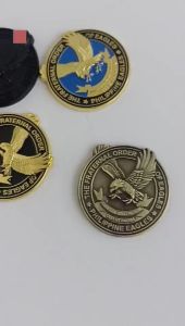 New Style 1.38-Inch Solid Eagles Emblem High-Quality Waterproof Non-Fading Eagle Fraternal LOGO By Eagle Flagship Store Exclusively