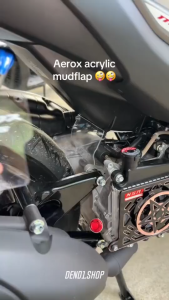 Nmax V1 Acrylic Mud Flap For Motorcycle YAMAHA Nmax 155 V1 V2 Japanese Font Design 3mm Heavy Duty