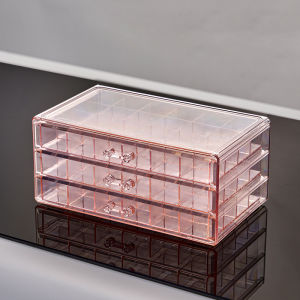 Hộp Đựng Đồ Trang Sức Acrylic Có 3 Ngăn Kéo Trong Suốt Đựng Bông Tai Nhẫn Dây Chuyền Dành Cho Nữ Thân Thiện Với Môi Trường Chống Thấm Nước Chất Liệu PS