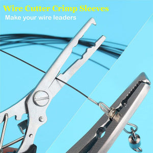 Fishing Pliers Stainless Steel Long Nose Hook Remover with Sheath and Lanyard for Line Cutters Saltwater and Freshwater