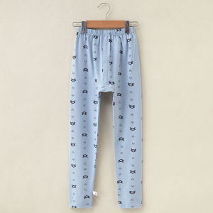 Lycra Cotton Childrens Pajamas Long Johns Pure Cotton Boys Girl Middle Children Youth Single Cotton-Woolen Trouser Baby Pajama Pants Compression Pants