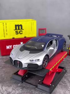 MAKEDA | 1:32 Scale Tourbillon Atlantic Sports Car Model Toy Simulation Interior Doors Opened Vehices Music Light Supercar Miniature Toys