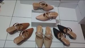 Sandal Slop & Sepatu Keninian Heels Terbaru Termurah Azea