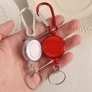 1PCS Retractable Badge Holder Creative ID Name Card Badges Reel Key Holder Colored Keychain Business Gifts Office Supplies
