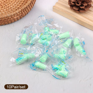 HNKMP | 【10Pairs Sleeping Earplugs Sponge Noise Canceling Noise-Isolating Earplugs Dust Resistant Abrasion Resistant Flexible Work】
