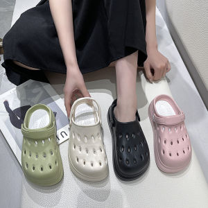 VMAL Phụ Nữ Dép màu trơn giày dẻo Giản Dị Giày đế mềm EVA Giày tổ ong Guốc nữ dép đi biển Ngoài trời Phụ Nữ giày làm vườn 36-45