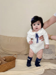 Fall Triangle Puff Bodysuit for Baby Girls