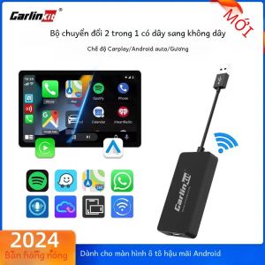 Bộ Chuyển Đổi CarlinKit Wireless Carplay Bluetooth 4.1 Android Auto Wireless Auto Connect Smart Box Cho Màn Hình Xe Android iOS 10+ & Android 10+ Tương Thích