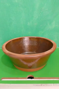 Chậu rửa rau củ quả chậu nuôi cá cảnh bằng gốm sành thau nhồi bột size 27 cm