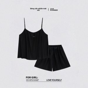 MiiOW | Áo ngủ lụa băng mỏng thoáng khí cho nữ Áo ngủ mùa hè Áo ngủ mặc nhà Áo ngủ mùa đông Áo ngủ mùa xuân Áo ngủ mùa thu