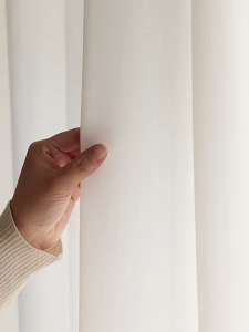Curtain Solid Color White Sheer Curtain for Window Living Room Bedroom with Ring Sheer Lace Yarn 140CM WIDTH