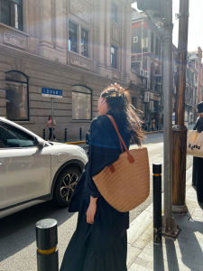 Where to Go and Where to Carry the Big Bag ~ Super Large Capacity Summer Easiest for Match Straw Tote Bag Vacation Beach Bag Women