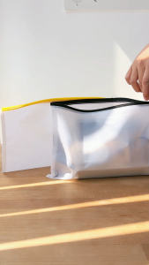 PVC Frosted Zipper Pouch - A4 Size