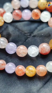 Premium Grade Duo Bao Colorful Hematoid Bracelet