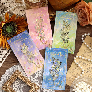 Elegant Metal Butterfly Bookmarks Hollow out Design Reading Page Markers Student Gift Small Present Star Track Retro Style
