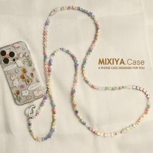 Extended Mobile Phone Crossbody Beaded Pendant Double Buckle Bag Chain Coin Purse Star Design Cute Girl Anti-Loss Digital Accessory