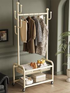 HAOMEIJIA | Portable with Wheels Small Home Clothes Rack